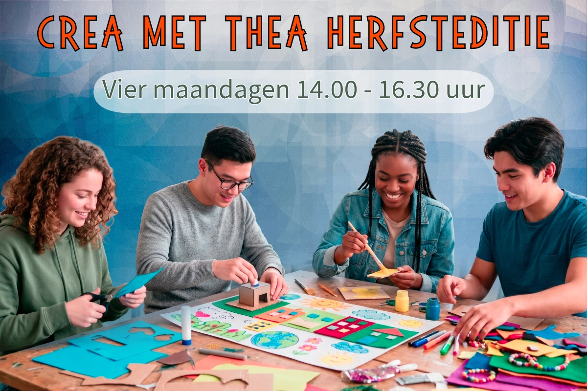 foto vier mensen die bezig zijn met schilderen, tekenen