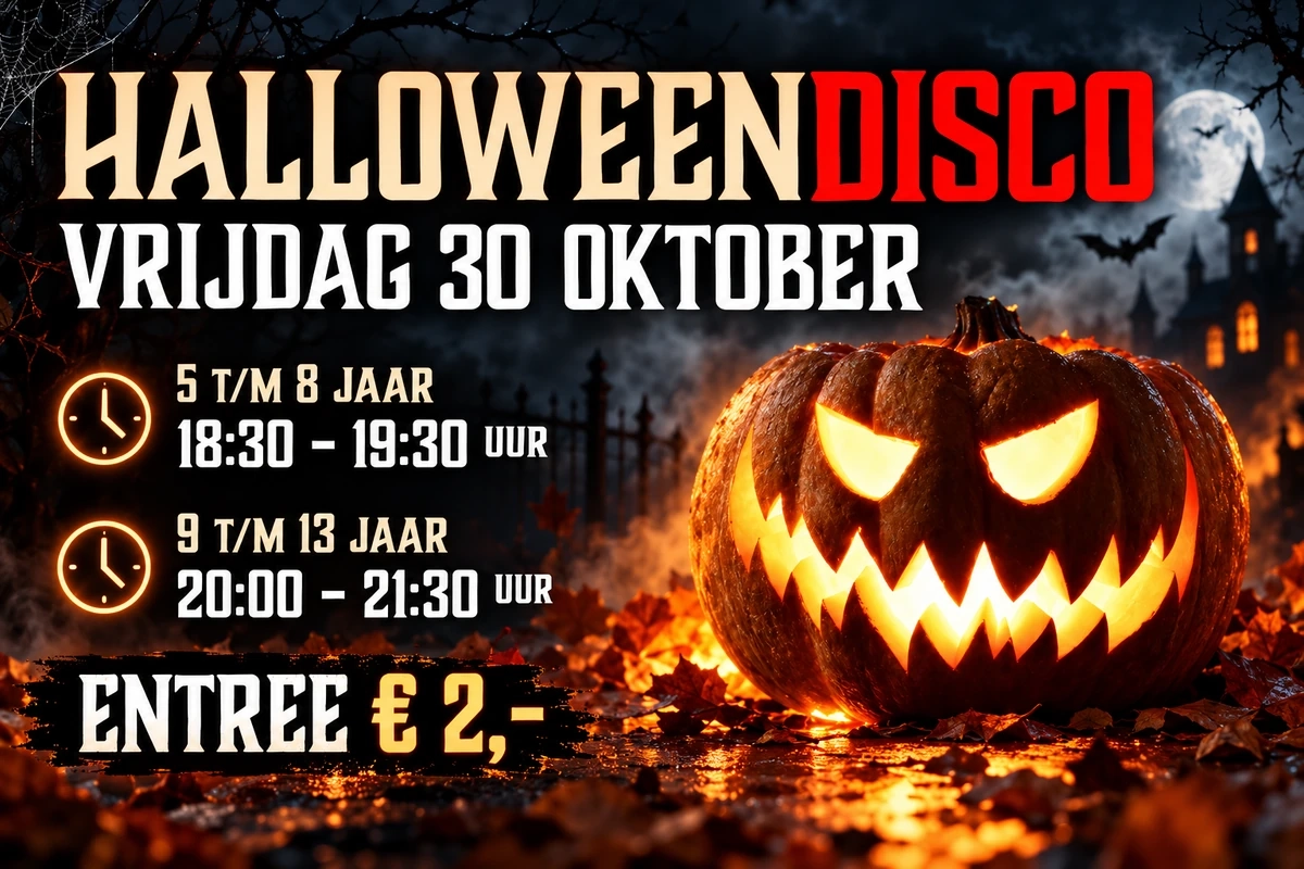 afbeelding van een hallow pompoen met informatie over datum, aanvang en entree