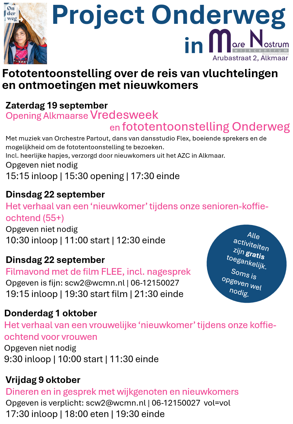 Programma onderweg