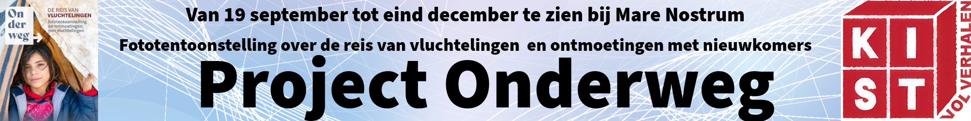 aankondiging van fototentoonstelling over vluchtelingen