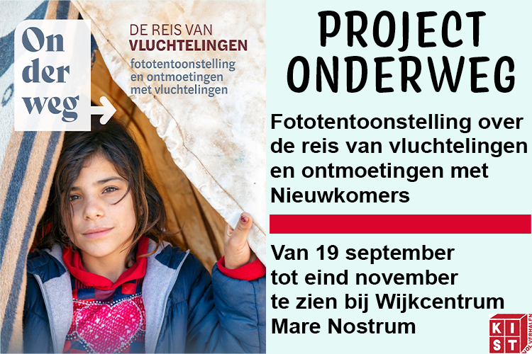 aankondiging van fototentoonstelling over vluchtelingen