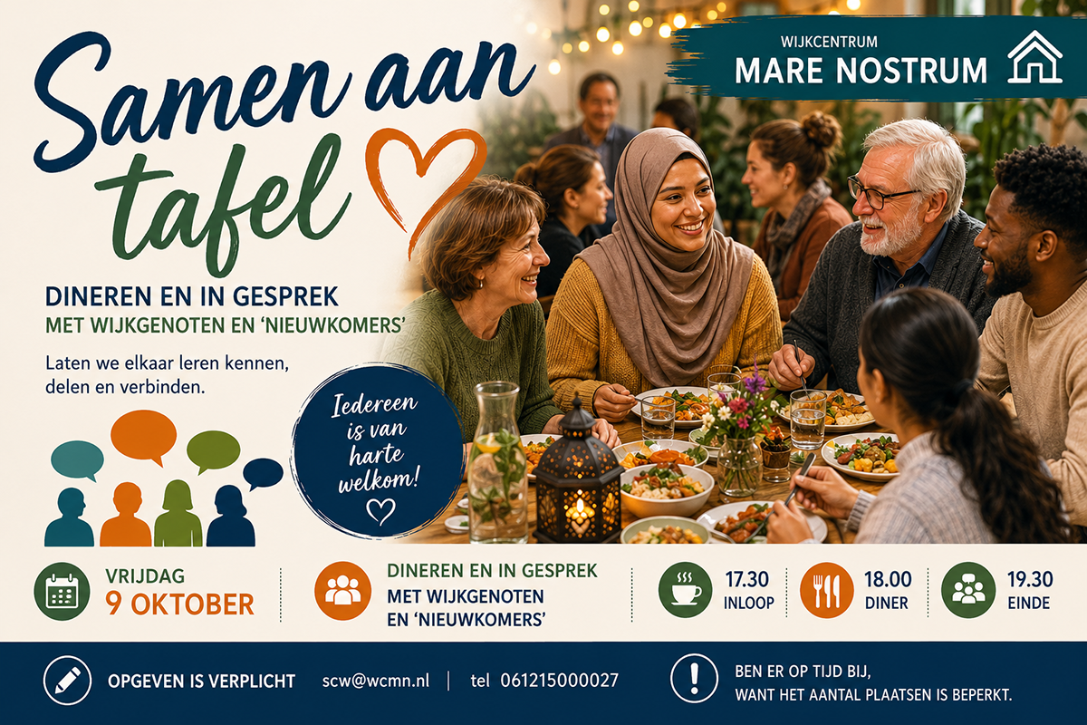 Afbeelding van mesnesn aan tafel