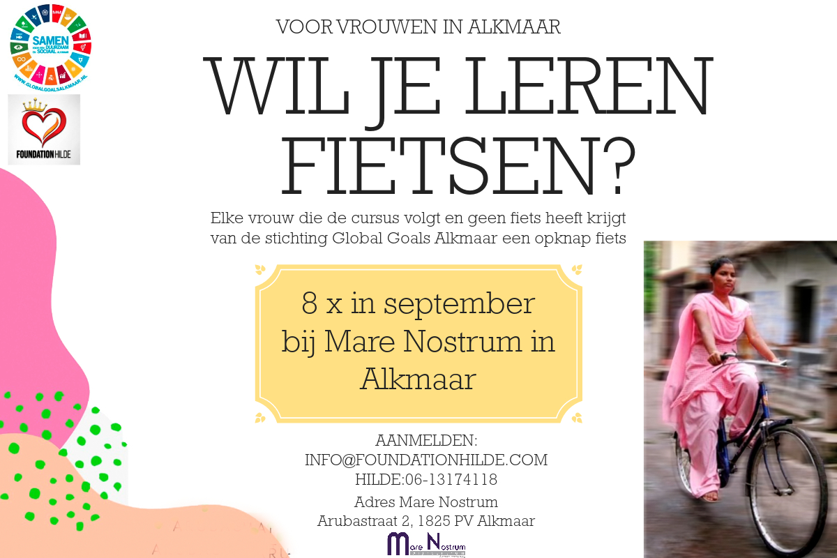 aankondiging fietslessen