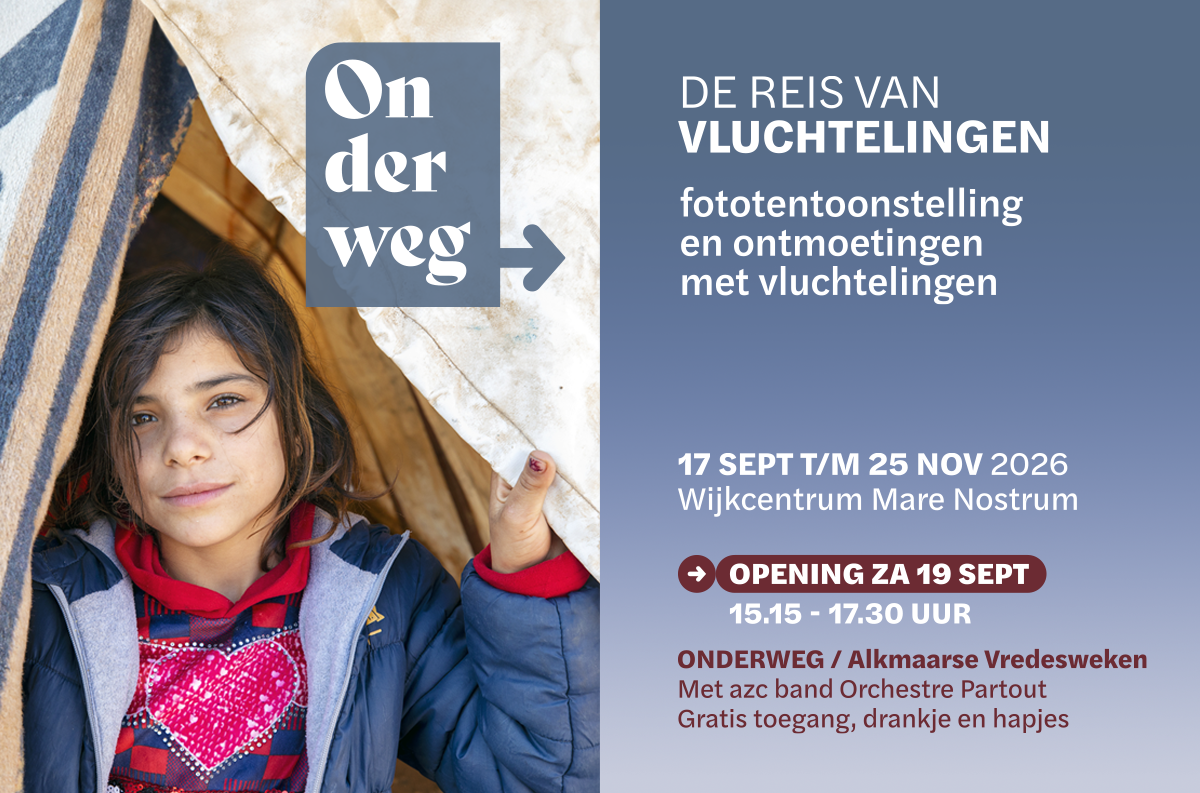 Aankondiging van project Onderweg, met foto bsn meisje vppr een teny