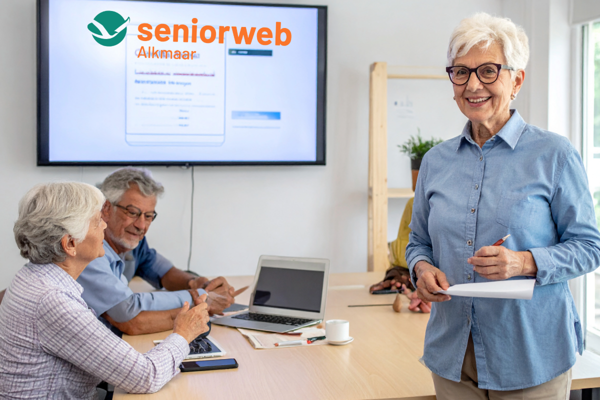 docente die voor een groep uitleg geeft