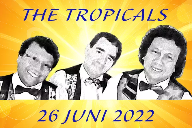 portret van The Tropicals (drie mannen)